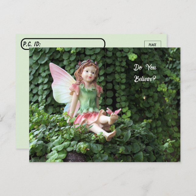 Posttravesía hermosa postal de hadas (Anverso / Reverso)