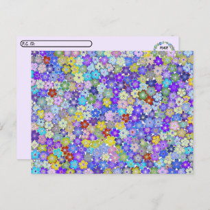 Posttravesía - Hermosa postal floral de color