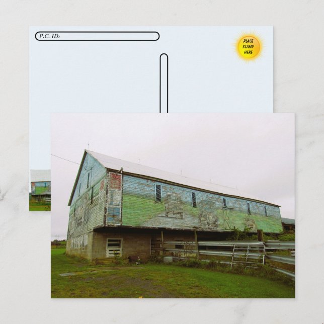 Posttravesía - Postal de granero pintado (Anverso / Reverso)