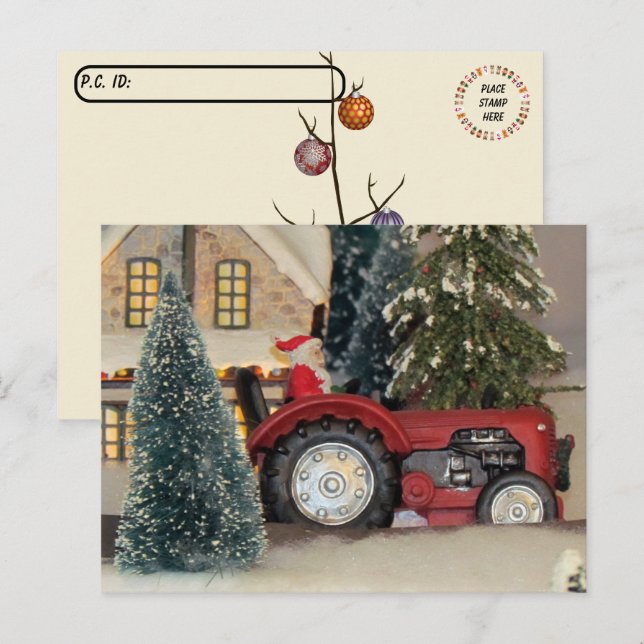 Posttravesía - Postal Santa Claus al estilo de la  (Anverso / Reverso)