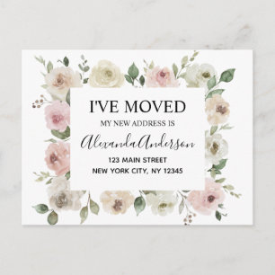 Postura floral rosa y turbia de Invitación movedor