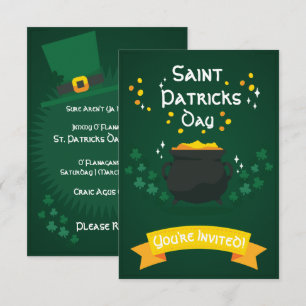 Pota De Oro Invitaciones a fiestas de San Patrón