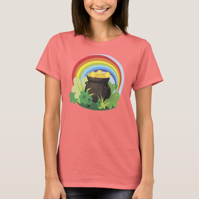 Pota Irlandesa De Camiseta Oro (Anverso)