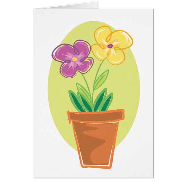Pote bonito de flores (Frente)