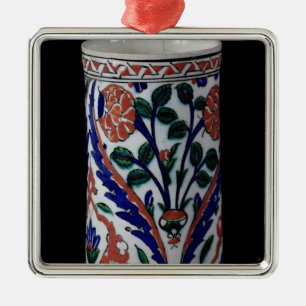 Pote con una decoración floral, Iznik