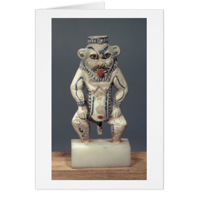 Pote de Kohl, representando a dios egipcio Bes del (Frente)