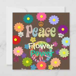 Potencia de las flores de los años 1960