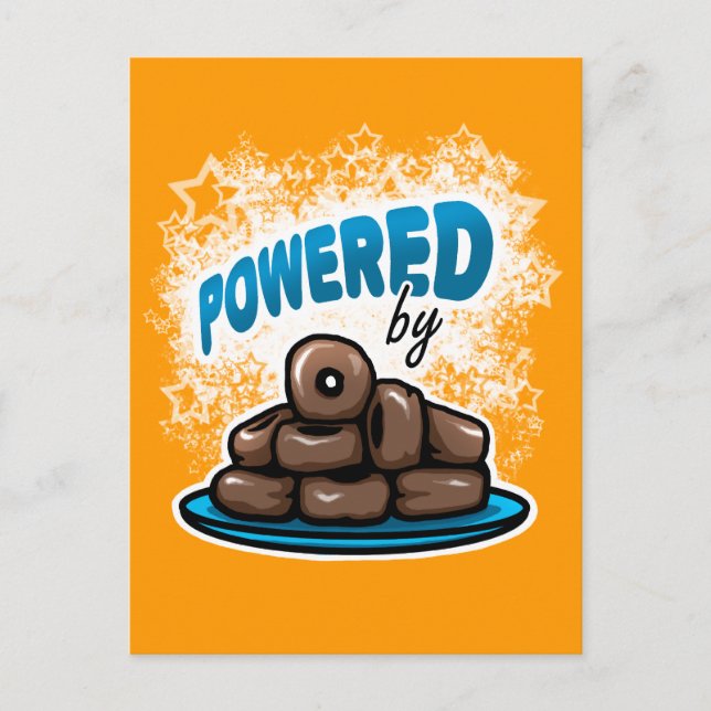 Potenciada por una postal de donuts de chocolate (Anverso)