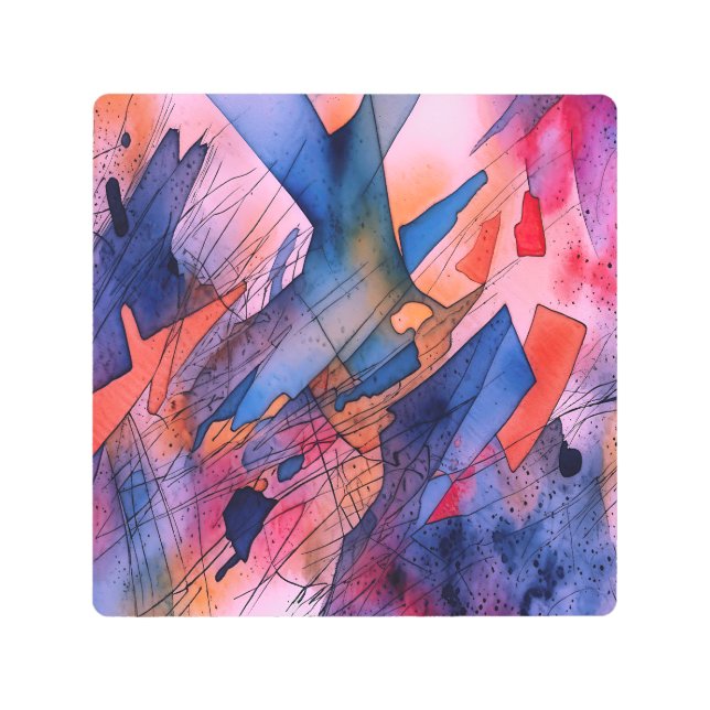 "Potencial desatado" arte abstracto contemporáneo (Anverso)