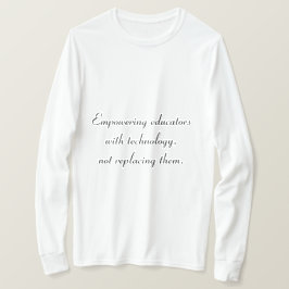 Potenciar a los educadores a través de camisetas t