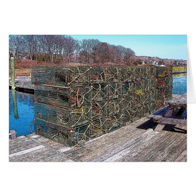 Potes de langosta, puerto de York, Maine (Anverso (Horizontal))