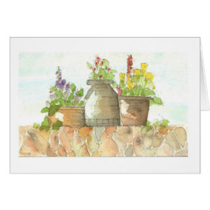 Potes en una pared de la roca