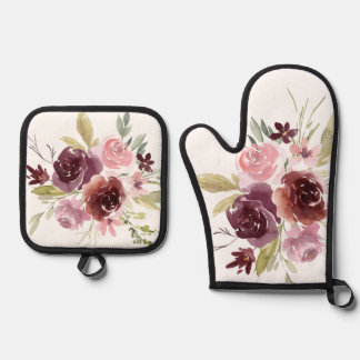 Potholder Oven Mitt Set