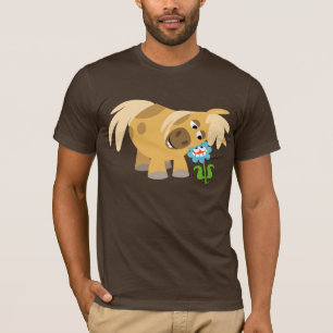 Potro del dibujo animado y camiseta blandos de la