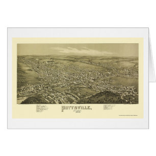 Pottsville, mapa panorámico del PA - 1889