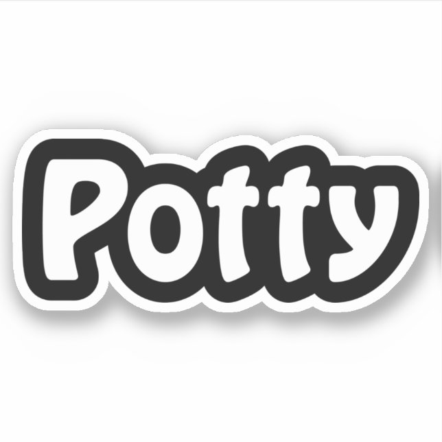 Potty Pegatina (Anverso)