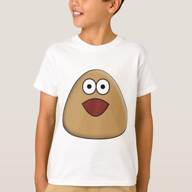 Pou emocionada - Camiseta para niños (Anverso)
