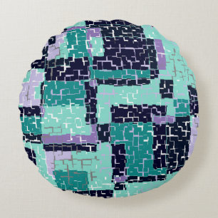 Pouf de Cojín decorativo verde y morado