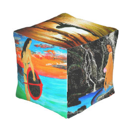 Pouf De Exterior almohadas bubblepacífico, mujer del mar