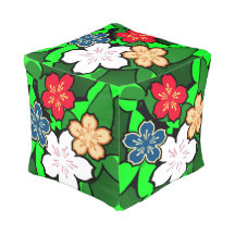 Pouf de flores