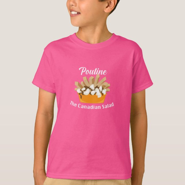 Poutine, La Ensalada Canadiense - Camiseta Básica  (Anverso)
