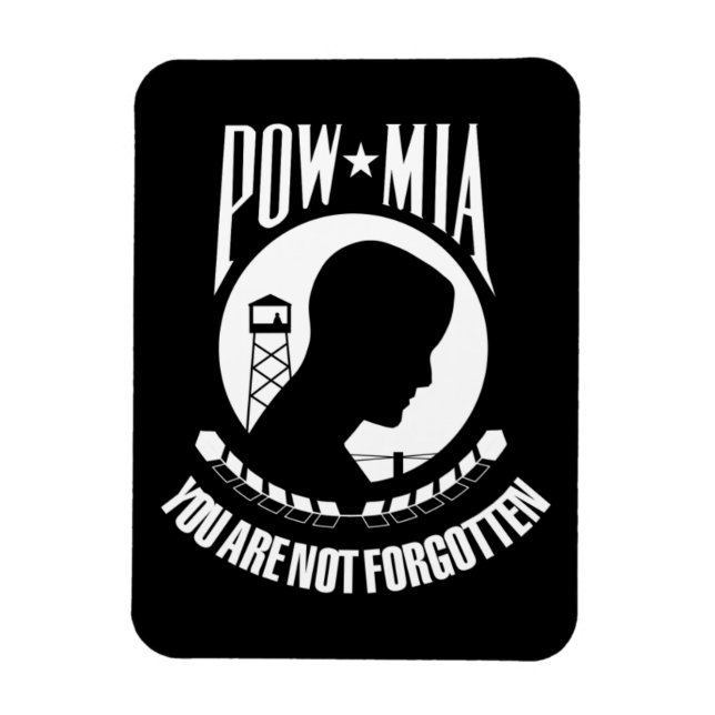POW - MIA Imán flexible (Vertical)
