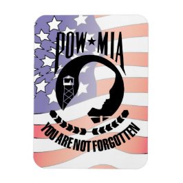 POW - MIA Imán flexible