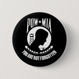 POW*MIA le no olvidan - botón