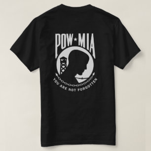 POW MIA Mens Camiseta negra 2