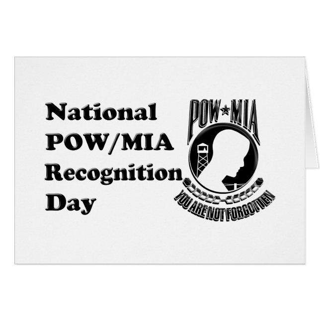 POW/MIA Recognition Day Card (Anverso (Horizontal))