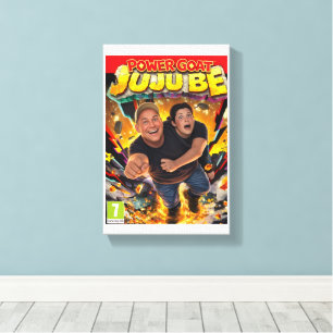 Power Goat y JuJu Be Portada del Juego en Lienzo