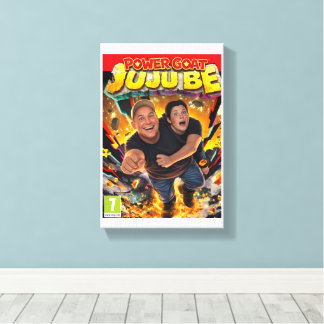Power Goat y JuJu Be Portada del Juego en Lienzo