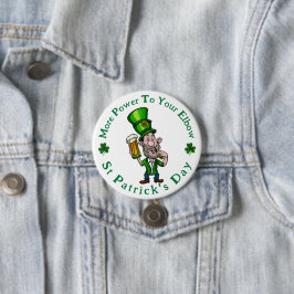 Power to Your Elbow - botón St Patrick's Day