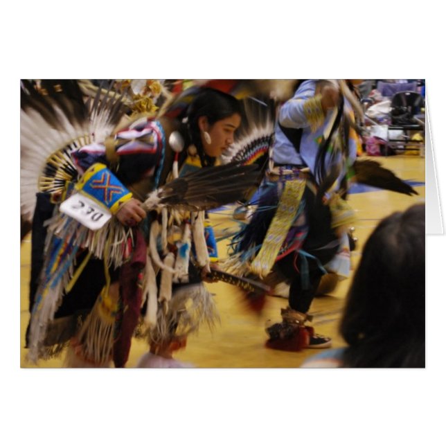 PowWow nativo americano de danza de guerra (Anverso (Horizontal))
