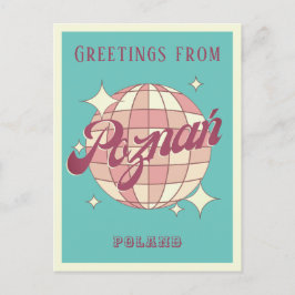 Poznań Poznan Polonia: postal retro vacacional