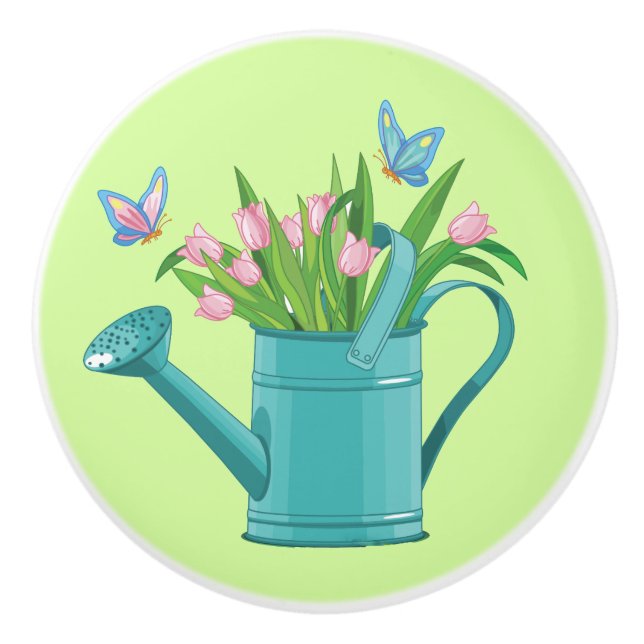 Pozo de agua de flores Tiras de cerámica o pomo (Anverso)