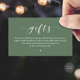 Pozo de Deseos de Boda, Una Nota Sobre Regalos