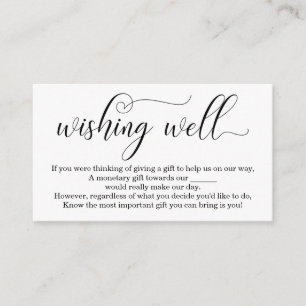 Pozo de Deseos Elegante para Invitación de Boda