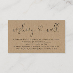 Pozo de los Deseos para Invitación de Boda - Rústi