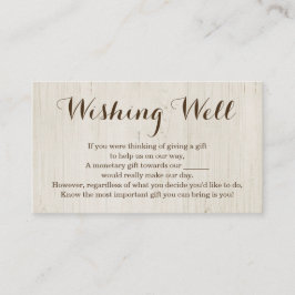 Pozo de los Deseos para Invitación de Boda - Rústi