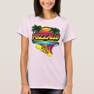 Pozzallo Sicilia Sunset con camiseta de palmas