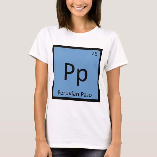 Pp - Camiseta de símbolo de elemento de química de (Anverso)