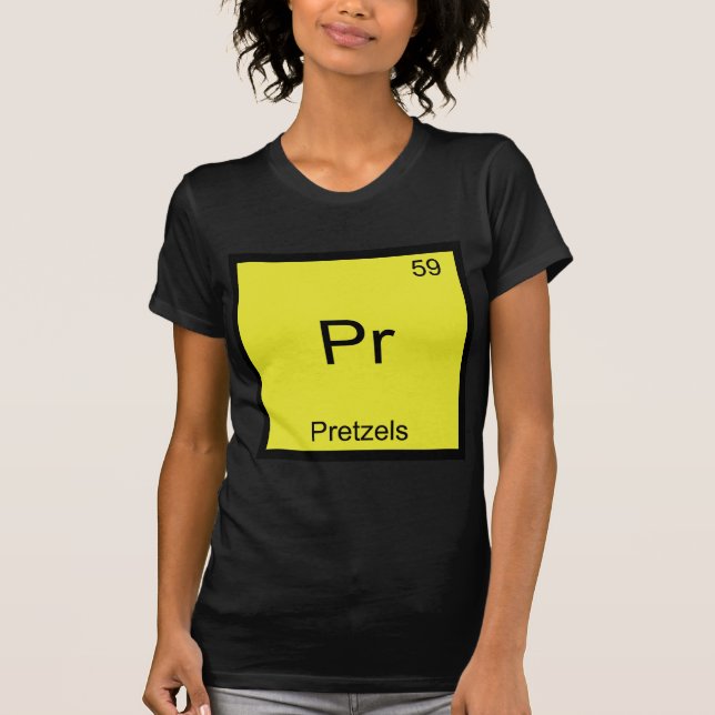Pr - Camiseta de símbolo de elemento de química di (Anverso)