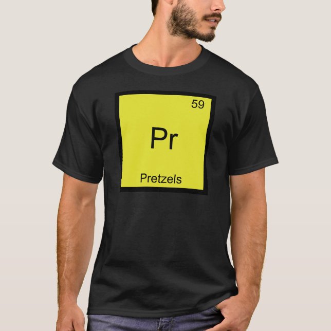 Pr - Camiseta de símbolo de elemento de química di (Anverso)