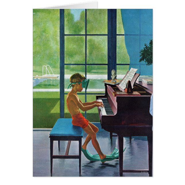 Práctica del piano del Poolside (Frente)