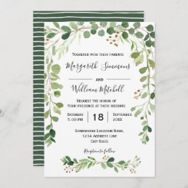 Pradera de verano | Invitación a la boda acuarela