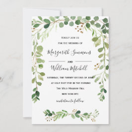 Pradera de verano | Invitación a la boda acuarela