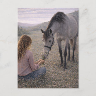 Prado Suave   Arte de Caballo   Tarjeta Postal