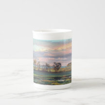 Prados magníficos del lago - taza de la porcelana