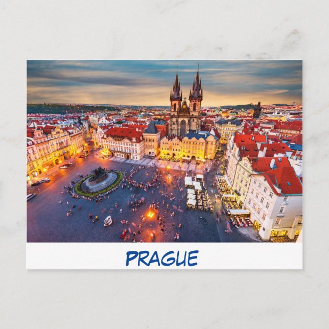 Praga de la tarjeta postal (Anverso)